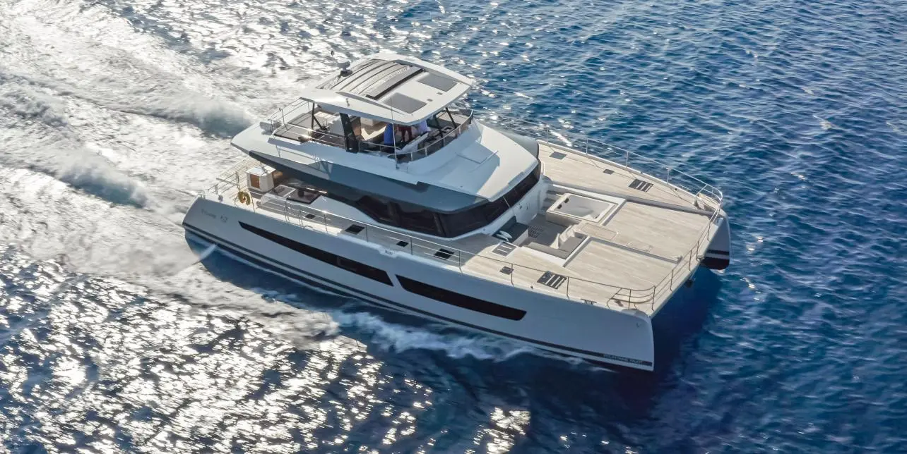 ChristiAl MiO| Fountaine Pajot 67 | 5-Cabin Luxury Power Catamaran | Greece Charter | Booktheboat 